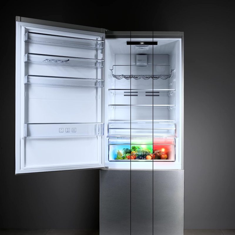 Réfrigérateur XL BEKO Combiné 70cm - RCNE560E50ZXPN , réfrigérateur pas chere , réfrigérateur grosse capacité , gros frigo solde , frigo solde